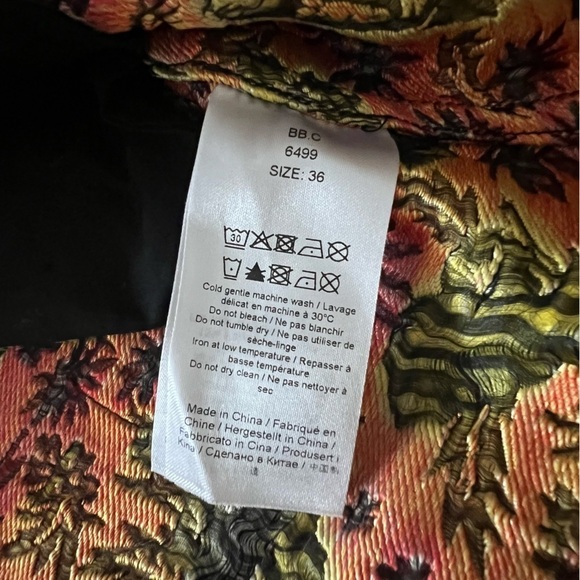 Ganni 3D Jacquard Dress in Meadow Black EU 36/US 4 - Picture 15 of 16